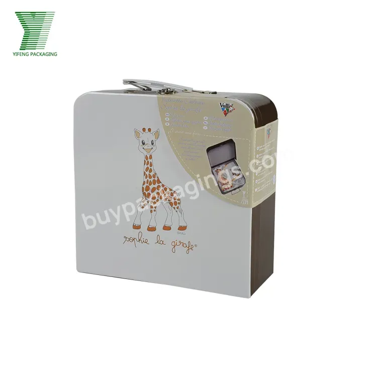 Customized Paperboard Paper Type Gift Box Toy Suitcase Boxes Children Cardboard Suitcase