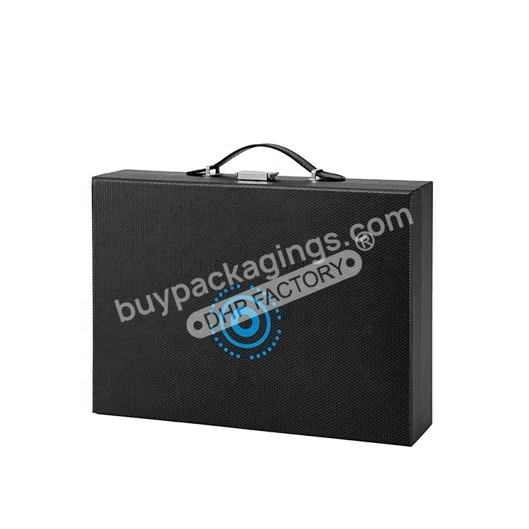 Customized Premium Logo Skincare Beauty Equipment Clamshell Packaging Box Beauty Electronic Device Suitcase Paper Box - Buy Beauty Equipment Packaging Box,Black Cardboard Suitcase Paper Packaging With Foam,Beauty Electronic Device Packaging Large Car