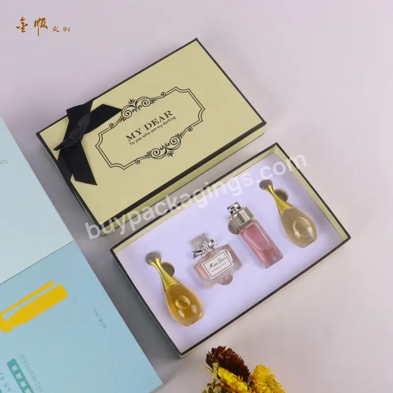 Customized Printing Box With Lid Elegance Mini Perfume Sample Bottle Packaging Boxes