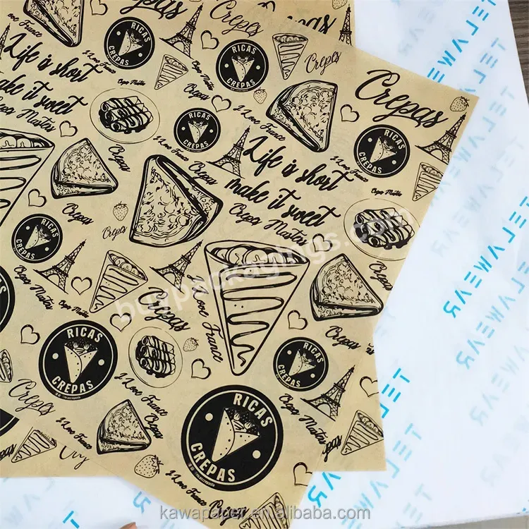 Customized Printing Burger Wrapping Brown Kraft Paper For Hamburg Sandwiches Burger Packaging - Buy Customized Printing Burger Wrapping Paper,Brown Kraft Paper,Custom Krfat Paper For Food.