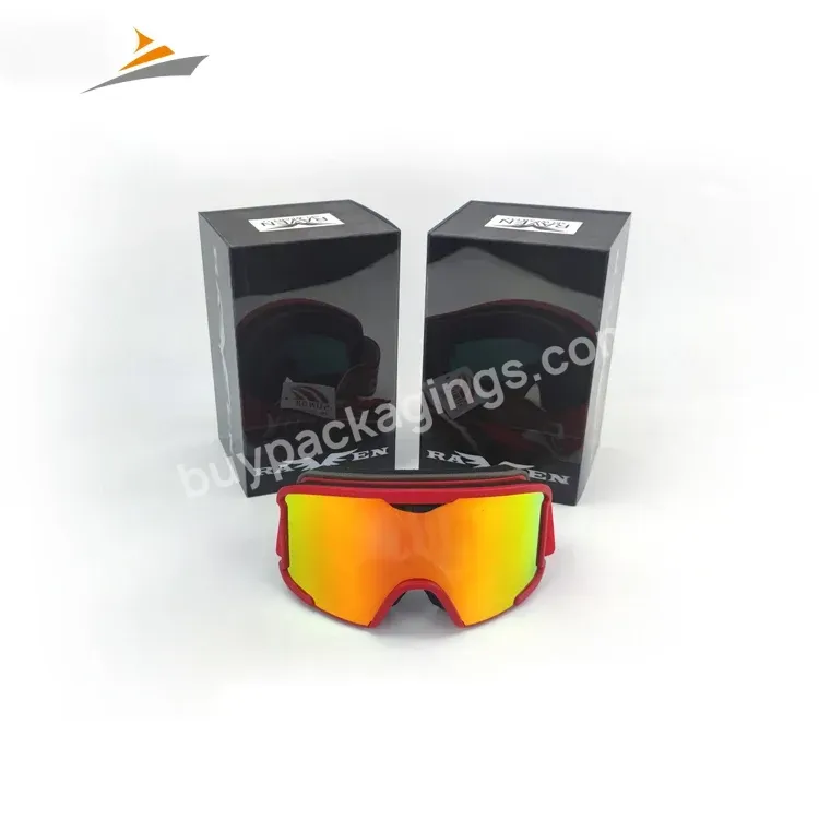 Customized Printing Personalized Glasses Sport Sunglasses Goggles Plastic Packaging Box With Clear Pvc Window - Buy Sport Glasses Box,Packaging Box With Clear Pvc Window,Goggles Sunglasses Box.