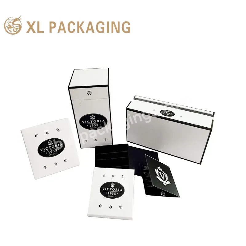 Customized Recycle White Color Cosmetic Paper Box Collection Box With Paper Divider