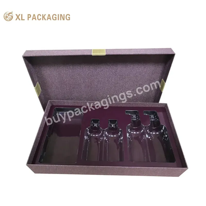 Customized Ribbon Lid And Base Box Skin Care Face Cream Cosmetic Lid And Base Packaging Box With Gift