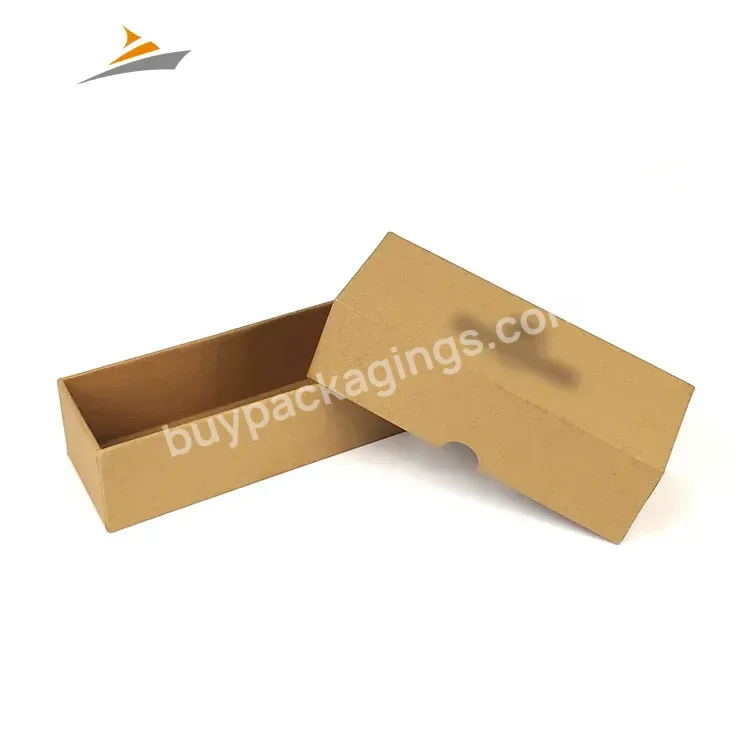 Customized Size Eco Friendly Hard Kraft Paper Cardboard Gift Sunglasses Packaging Shipping Box With Logo Printing
