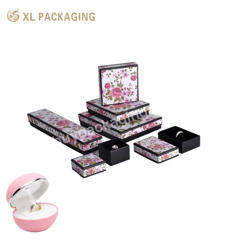 Customized Wholesale Shape And Printing Fashion Jewelry Box Bracelet Necklace Ring Jewelry Packaging Box For Gift