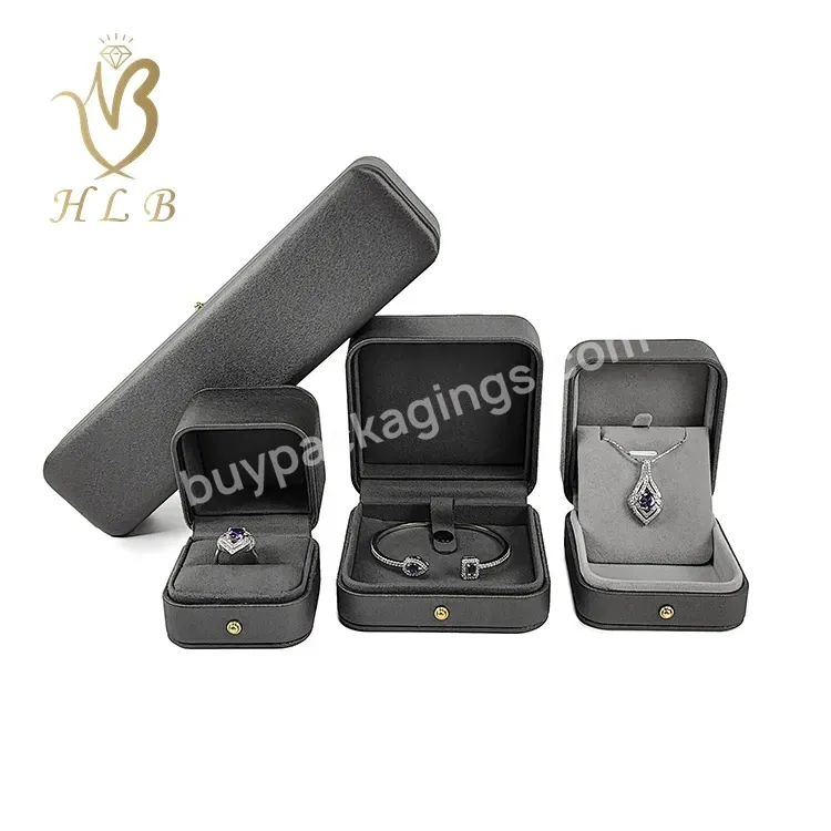 Dark Gray Portable Travel Jewelry Box Wedding Small Gift Packaging Box For Jewelry