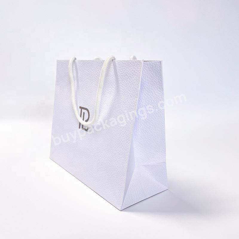 Decorative Custom Made Logo Printed Clothes Paper Bag Paper Shopping Bags