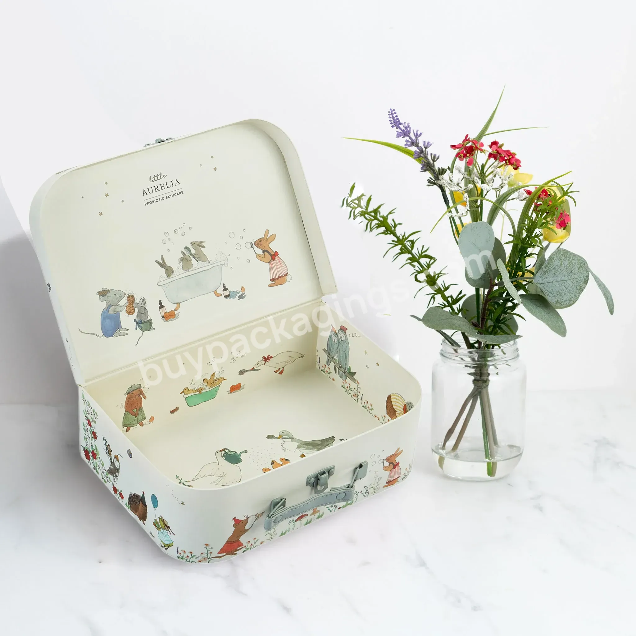 Decorative Custom Printing Luxury Children Clothes Toy Packaging Paper Suitcase Cardboard Baby Box Gifts - Buy Baby Box Gifts,Creative Custom Printed Baby Clothes Packaging Cardboard Suitcase Gift Boxes,Luxury Custom Rigid Cardboard Paper Suitcase Pa