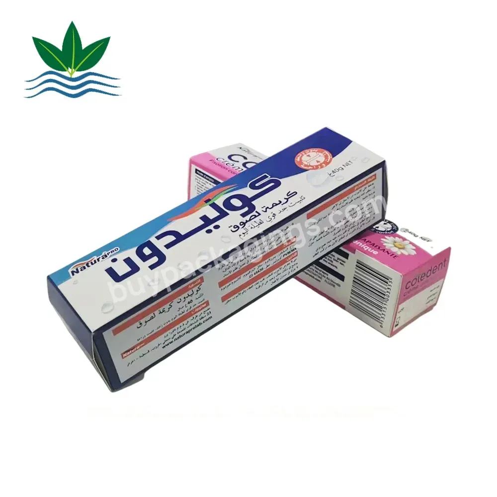 Denture Adhesive Cosmetics Cream Paper Box Packaging