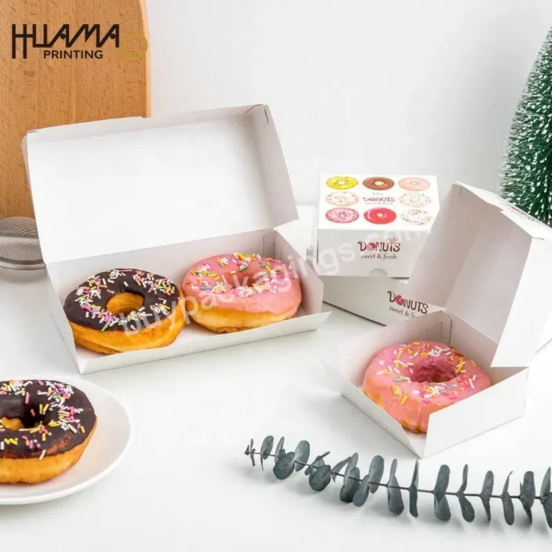 Disposable Food Take Away Factory Small Custom Print For Mini Donuts Paper Donut Packing Boxcustom Mini Pink Donut Box