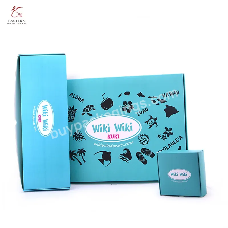 Donut Paper Packaging Box Custom Design Printing Acceptable Customized Recyclable Fashionable Food,Food Ivory Board Cmyk,Pantone