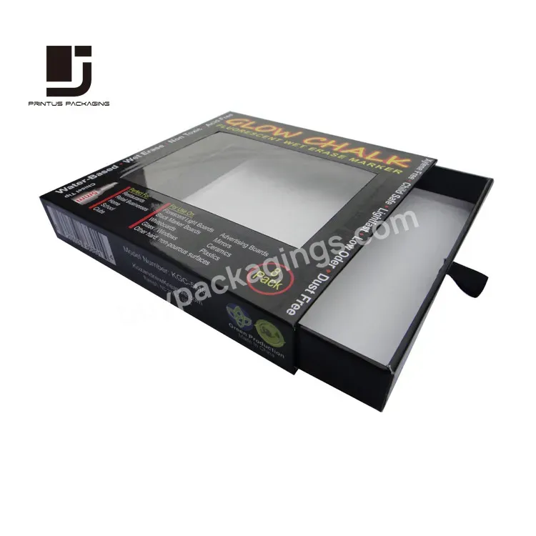 Drawer Cardboard Box Packaging With Window