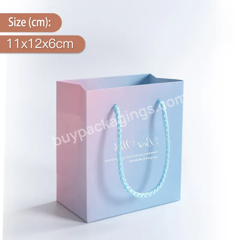 Earrings Ring Necklace Bracelet Pendant Jewelry Packing Box Pearlescent Gradient Pink Jewelry Storage Box With Foam Insert