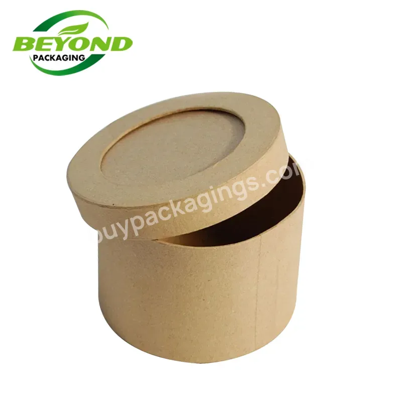 Eco Friendly Biodegradable High Quality Recycled Round Custom Size Cardboard Tea Bag Kraft Paper Packaging