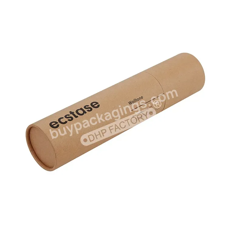 Eco Friendly Cardboard Tube Biodegradable Custom Logo Coffee Cylinder Kraft Packaging Box Paper Tube