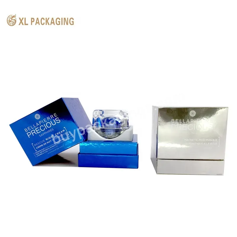 Eco Friendly Custom Rigid Paper Cardboard Cosmetic Paper Box Luxury Skincare Packaging Gift Box With Tray