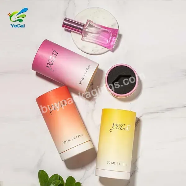 Eco Friendly Paper Cardboard Perfume Packaging Biodegradable Paper Tube Cardboard Container