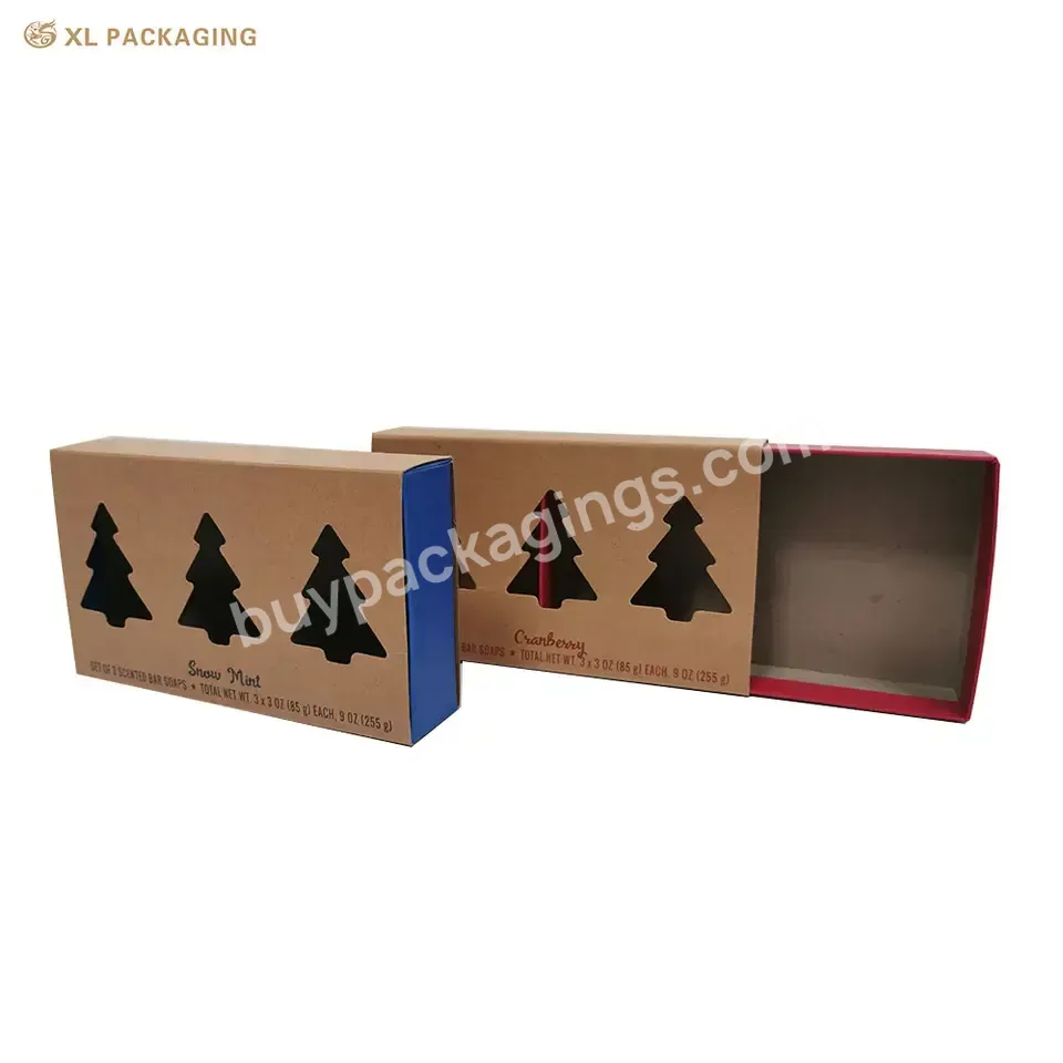 Eco Friendly Recycle Slide Open Kraft Drawer Paper Packaging Box Rigid Boxes For Soap Candy - Buy Slide Drawer Box Packaging,Custom Kraft Paper Box,Slide Paper Drawer Box.