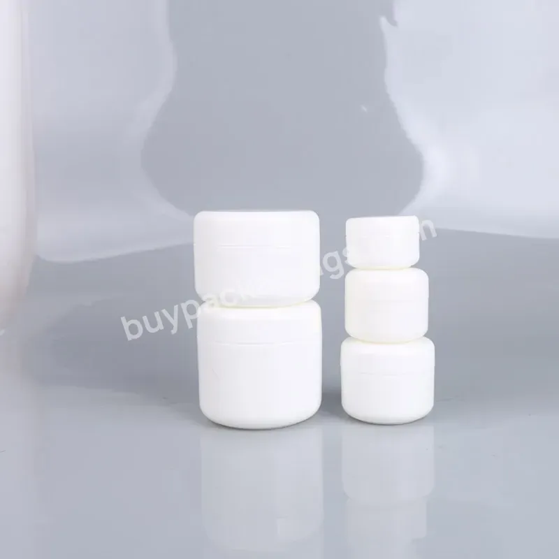 Eco Friendly Simple Pp White Double Wall 10g 100g 250g Cosmetic Empty Plastic Body Facial Cream Jar Body Cream Bottles