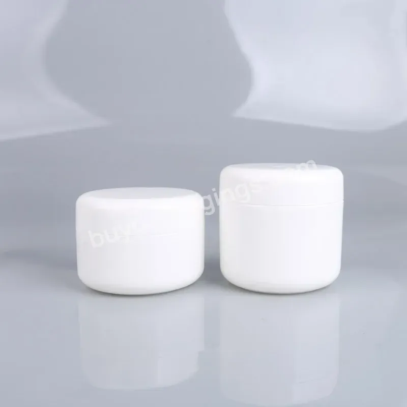 Eco Friendly Simple Pp White Double Wall 10g 100g 250g Cosmetic Empty Plastic Body Facial Cream Jar Body Cream Bottles