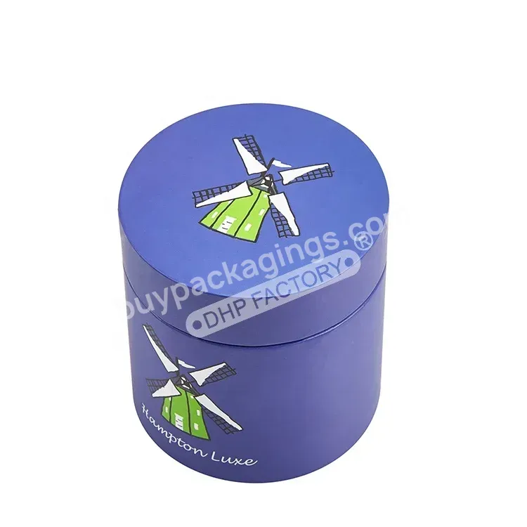 Elegant Design Flat Edge Custom Printing Socks Small Gift Packaging Cylinder Tube Round Paper Box