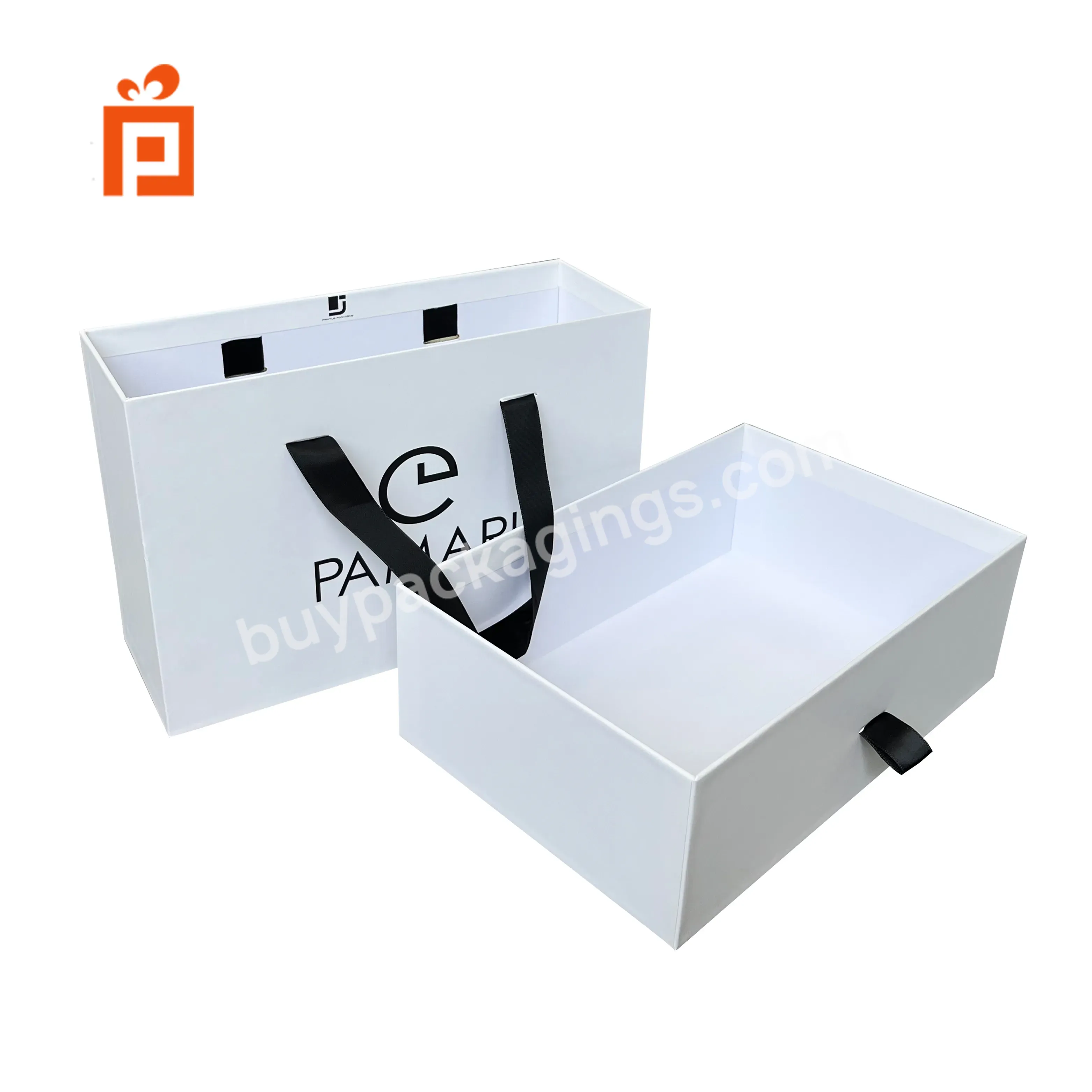 Elegant Luxury Bespoke Sliding Gift Paper Box Packaging