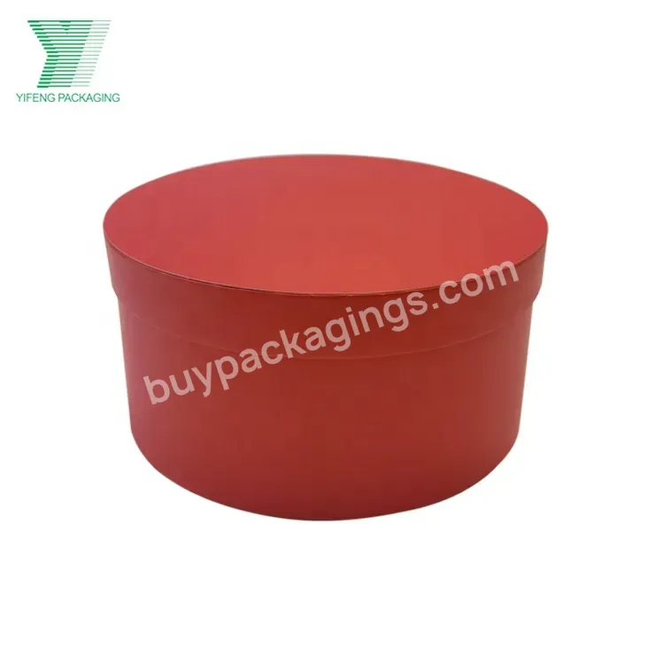 Elegant Luxury Customized Hot Sale Round Rose Gift Packaging Cylinder 2 Piece Cardboard Hat Flower Box With Logo
