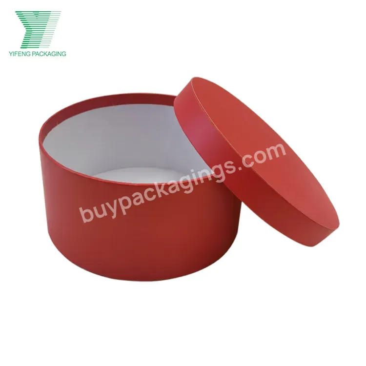 Elegant Luxury Customized Hot Sale Round Rose Gift Packaging Cylinder 2 Piece Cardboard Hat Flower Box With Logo