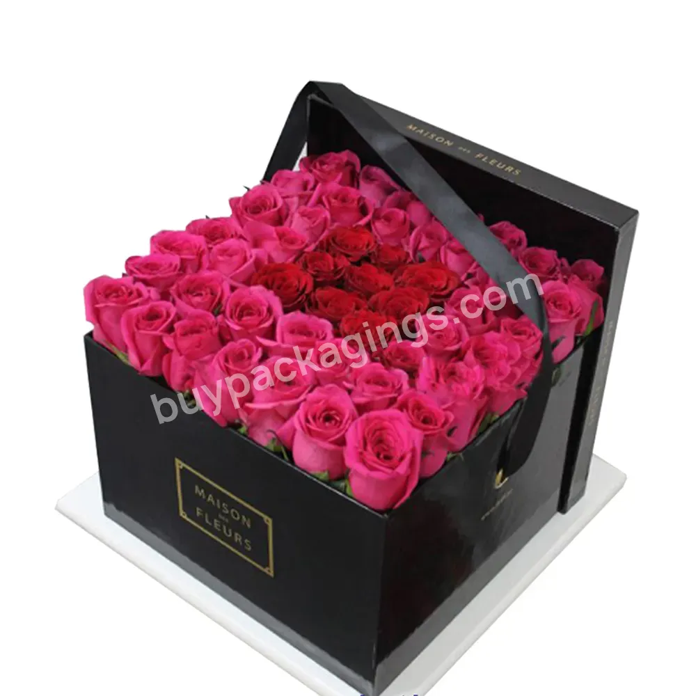 Elegant Square Flower Box For Gift
