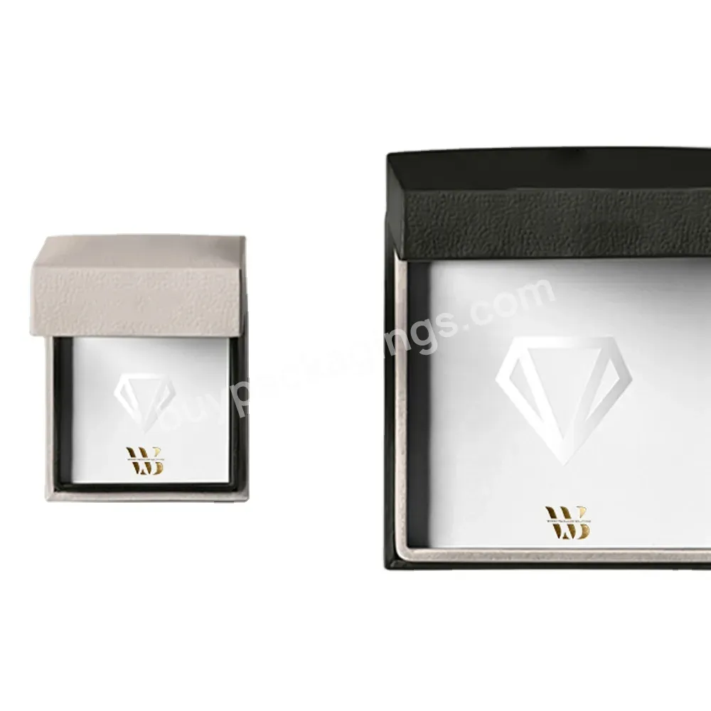 Embossed Logo Gold Foil Mixed Color Customized Design Necklace Gemstone Packaging Magnetic Gift Box With Closure