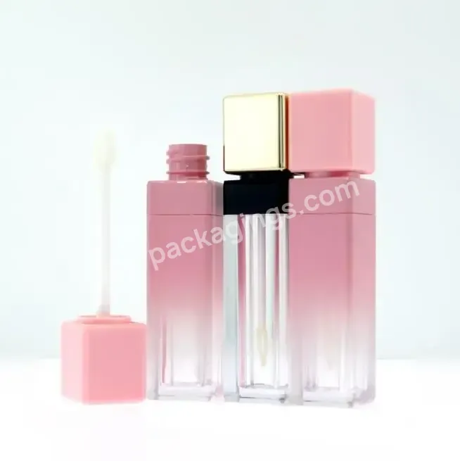 Empty Lipgloss Tubes Small Capacity Pink Square Cute Lip Gloss Bottle Cosmetic Empty Packaging Lipstick Container Lipstick Tube - Buy Empty Lipgloss Tubes Small Capacity Pink Square Cute Lip Gloss Bottle Cosmetic Empty Packaging Lipstick Container Li