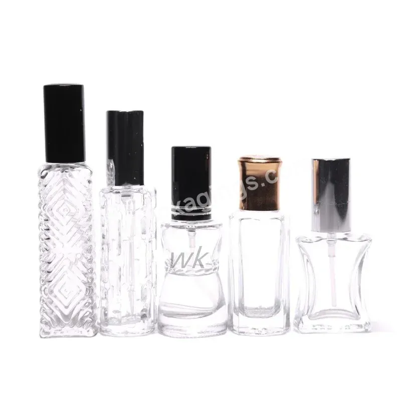 Empty Mini Cosmetic Packing 6ml 10ml Glass Perfume Bottle With Sprayer Bottle