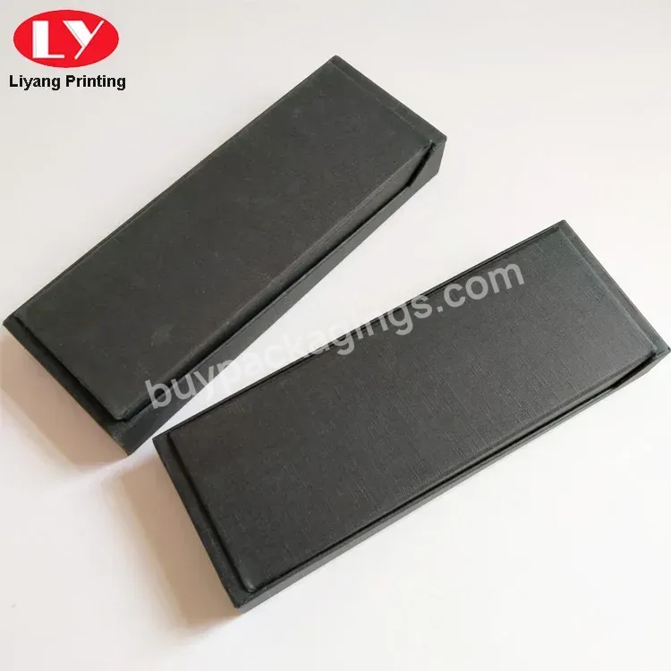 Empty Pen Box Black Paper Cardboard Packaging Gift Set Boxes Custom Logo Luxury Pen Box