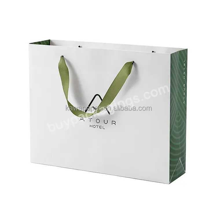 Excellent Quality Custom Logo Printing Recyclable Shopping Paper Bag