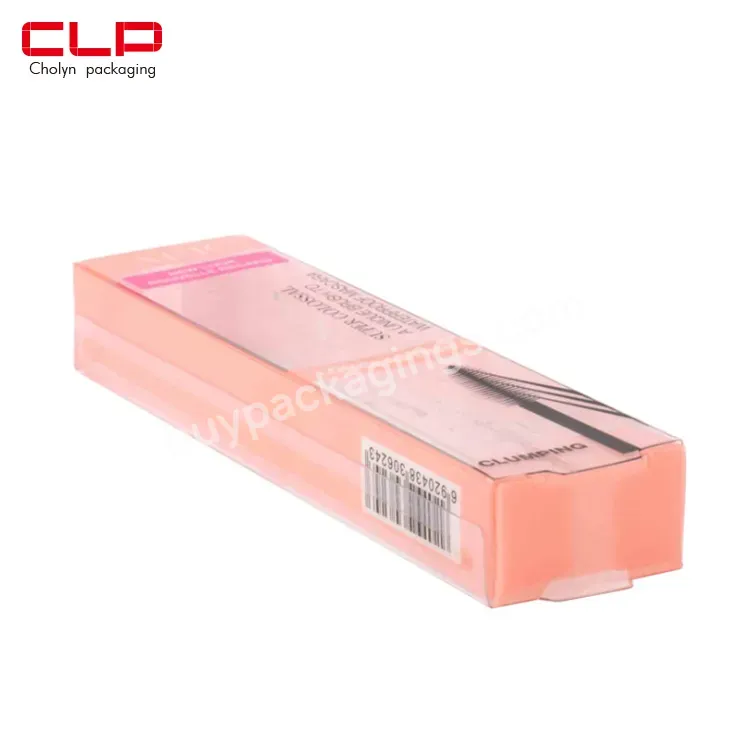 Eye Black Pvc Plastic Packaging Box Customized Cosmetics Pet Packaging Box Hook Box