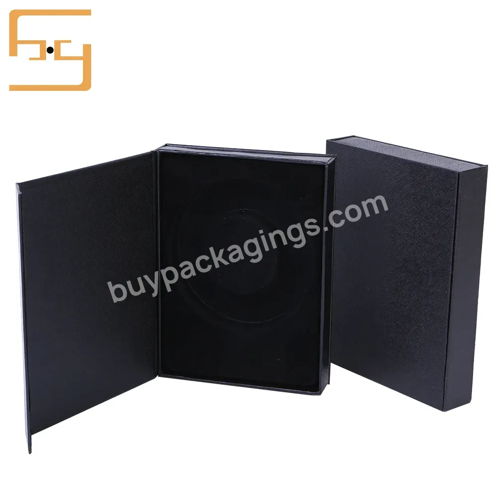 Face Wash Facial Cleanser Matte Black Flap Lid Packaging Cardboard Bespoke Custom Magnetic Closure Gift Box