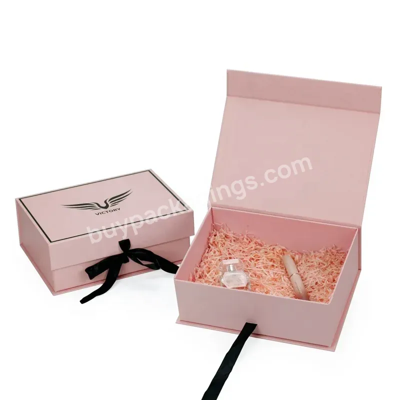 Factory Custom Luxury Colorful Box With Magnetic Lid Gift Box Wrapping Paper Magnet Closes Cardboard Cosmetic Box