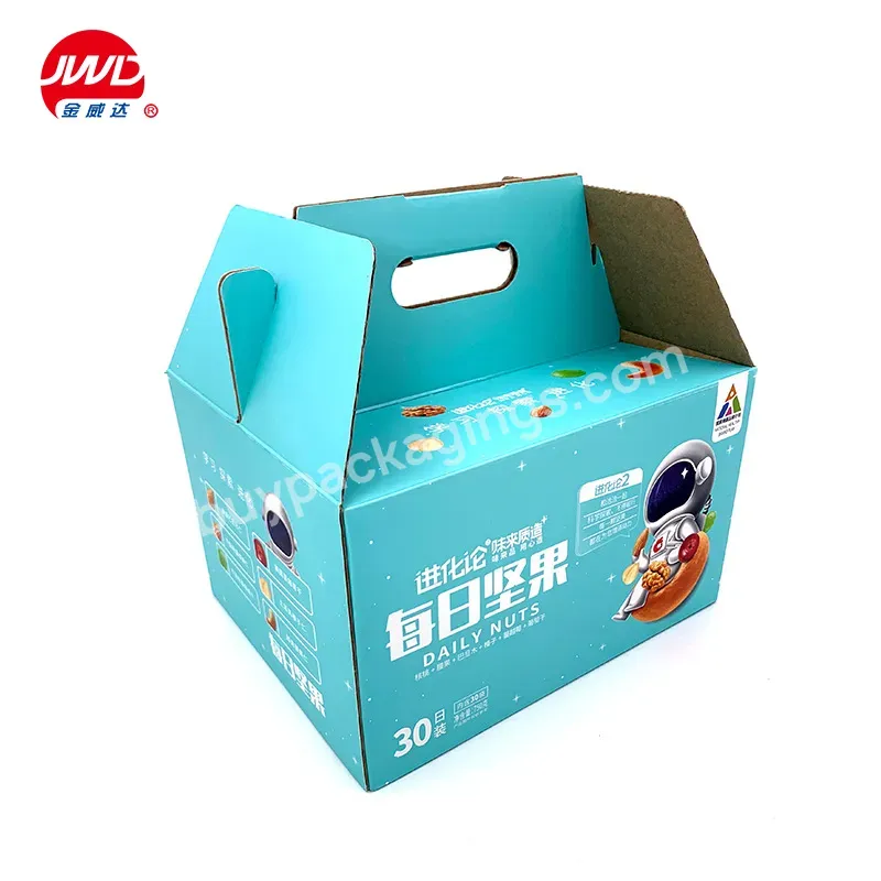 Factory Custom Nuts Kernels Pastry Cup Cake Packaging Kraft Boxes Gift Paper Box With Handle