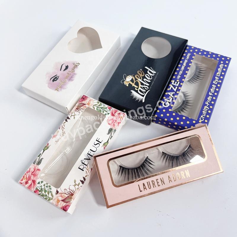 Factory Custom Paper Box Printing Beauty Cosmetic Empty Eyelash Box Custom Eyelash Packaging Box