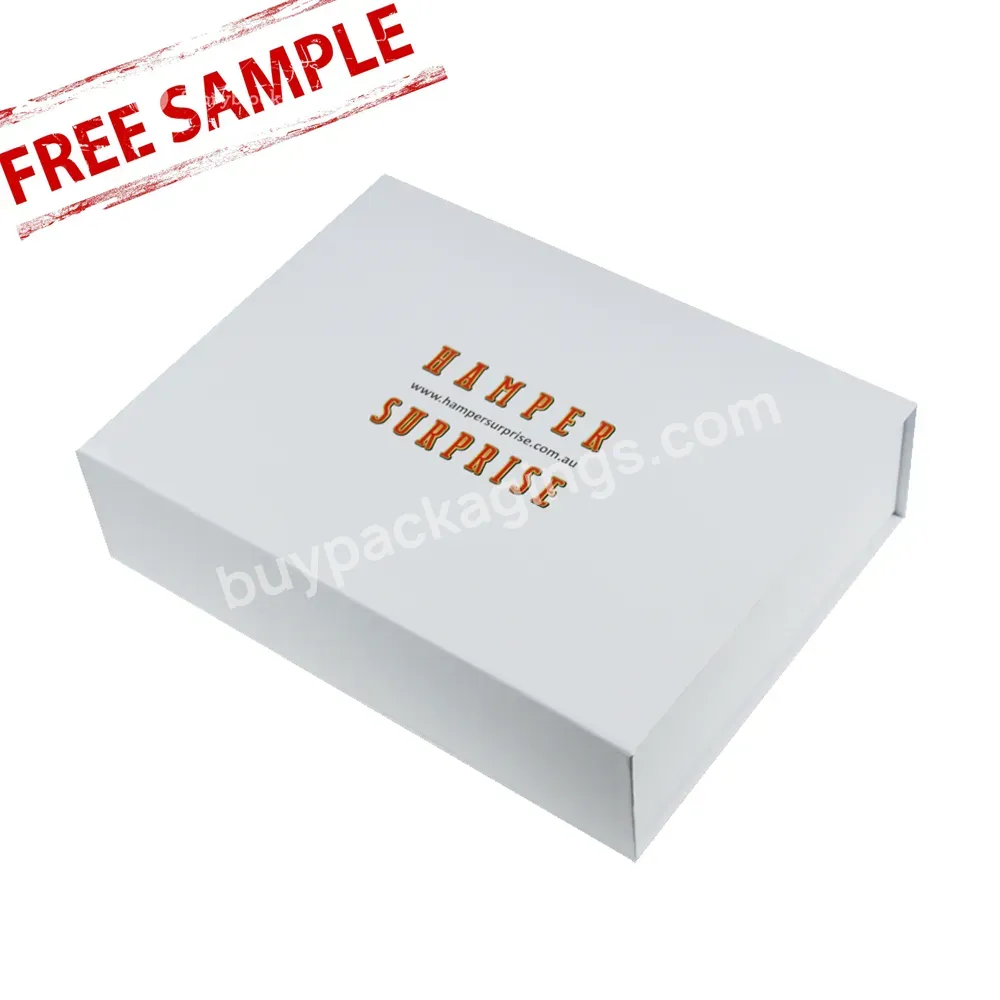 Factory Custom Rigid Cardboard Luxury Magnetic Closure Packaging Black Gift Paper Box