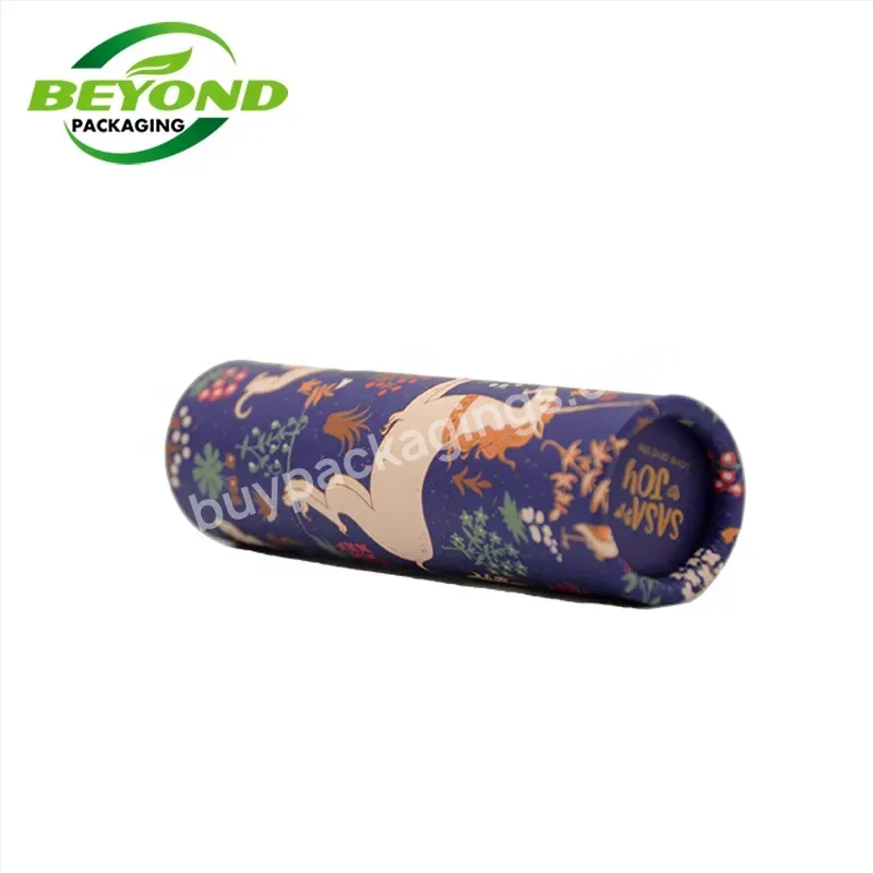 Factory High Quality Biodegradable Custom Printing Empty Paper Cardboard Tube Packaging For Lipstick