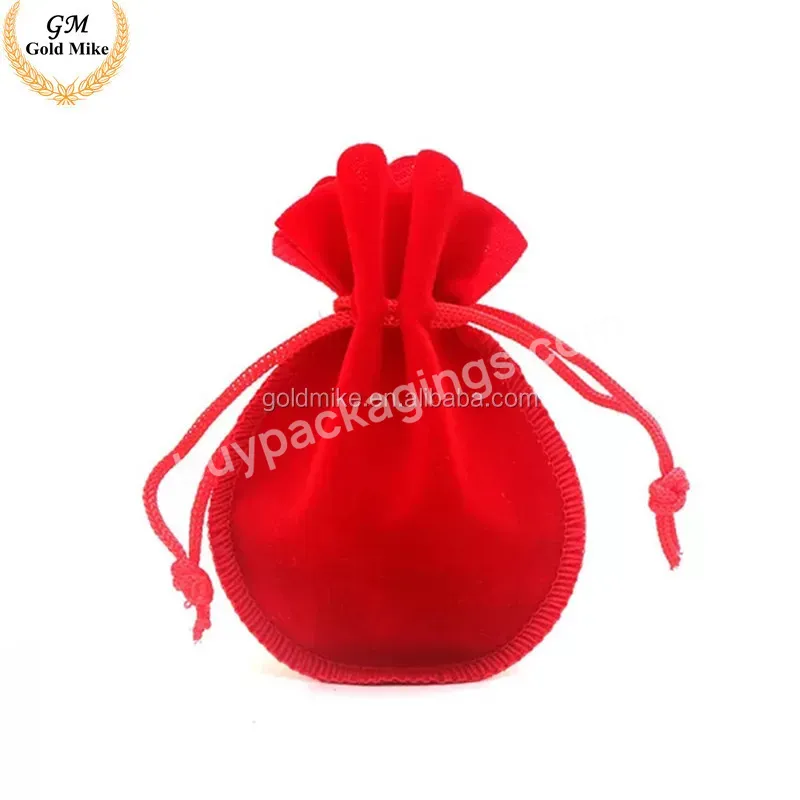 Factory Manufacturers Gourd Bag Jewelry Ring Earrings Necklace Pandora Bag Deer Leather Mini Small Draw Rope Dust Bag