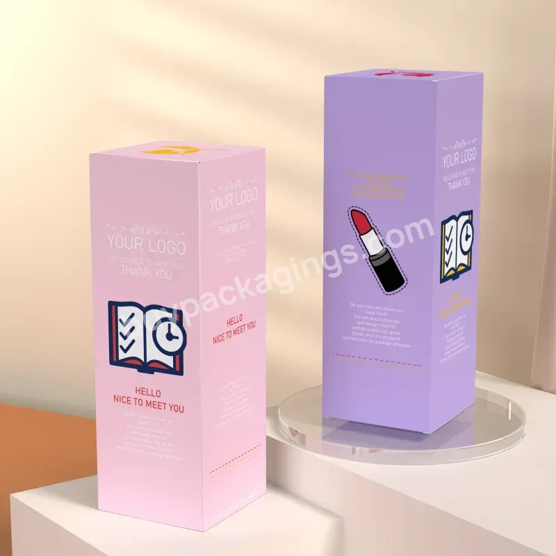 Factory Price Hot Sale Custom Size Skin Care Box Cosmetic Carton Folding Lipstick Packaging Box