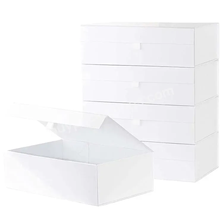 Factory Price White Magnetic Gift Paper Box Custom Logo Folding Cosmetic Skin Care Packaging Box