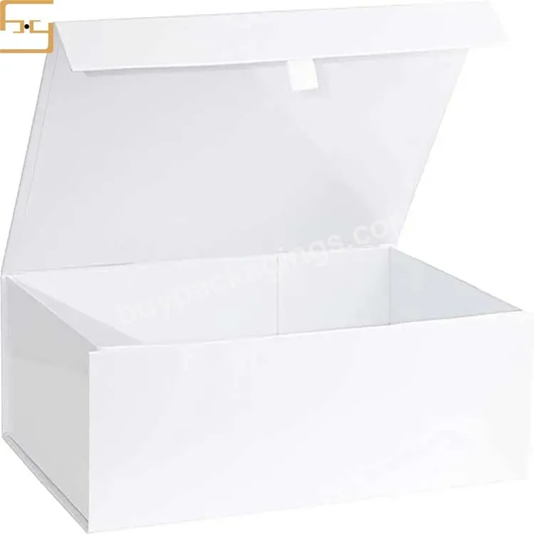 Factory Price White Magnetic Gift Paper Box Custom Logo Folding Cosmetic Skin Care Packaging Box