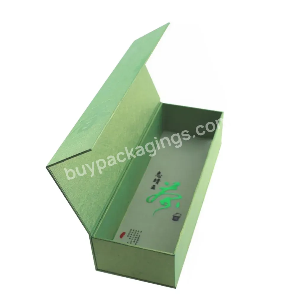 Factory Produces Foldable And Recyclable Magnetic Tea Packaging Gift Carton Tea Box Paper Box Food Grey Board Material Tea Box