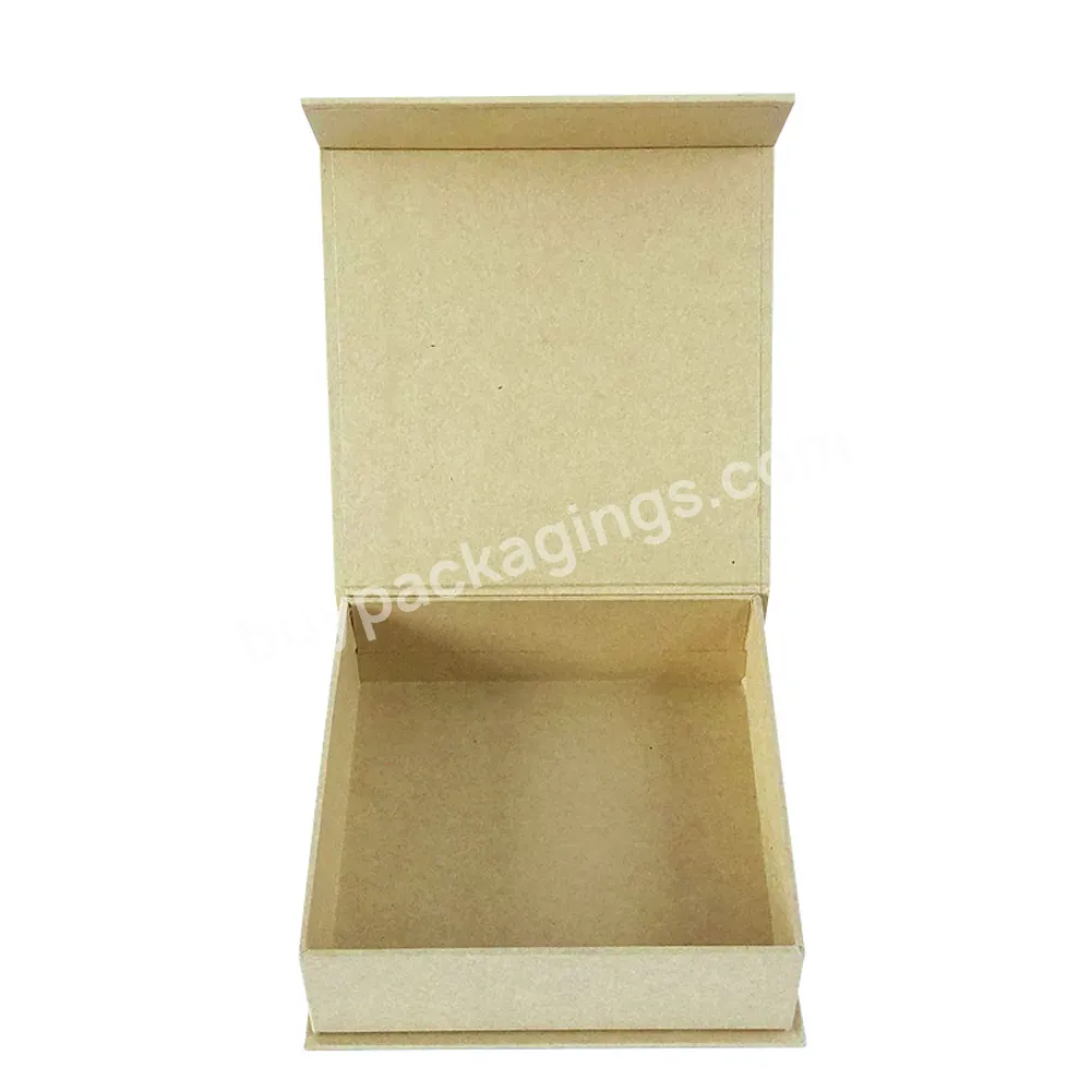 Factory Produces Vintage Rigid Foldable Recyclable Kraft Paper Gift Packaging Boxes