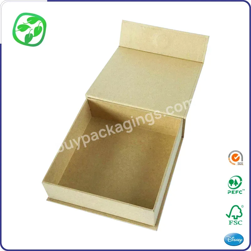 Factory Produces Vintage Rigid Foldable Recyclable Kraft Paper Gift Packaging Boxes