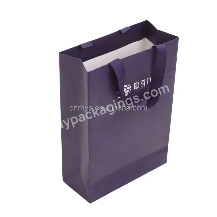 Factory Production Recycled Shoes Packing Handling Paper Bag Design Oem,Custom Order Paper Bag