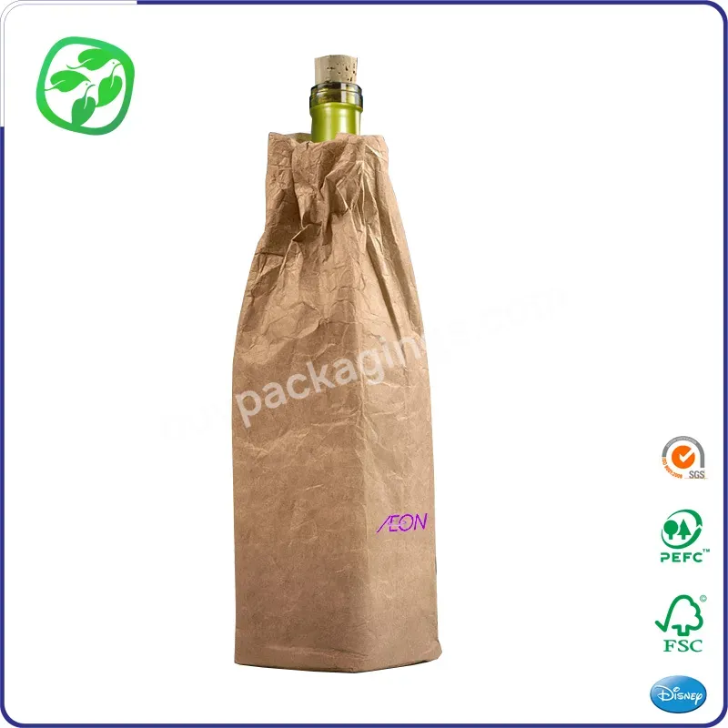 Factory Sell Eco Friendly Tyvek Waterproof Beer Cool Bag Light Recycled Durable Brown